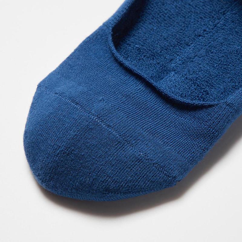 Uniqlo No-Show (Pile, 3 Pairs) Women Socks Tights Blue  US |  LERY-98237