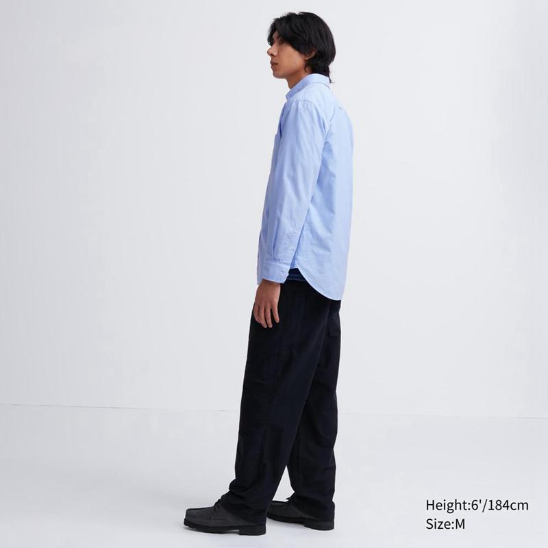 Uniqlo Oxford (Regular Fit) Men Shirts Blue  US |  AOWB-59420