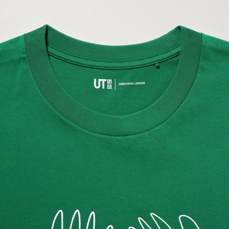 Uniqlo PEACE FOR ALL Graphic (Christophe Lemaire) Men T-Shirt Green  US |  FPXM-20318