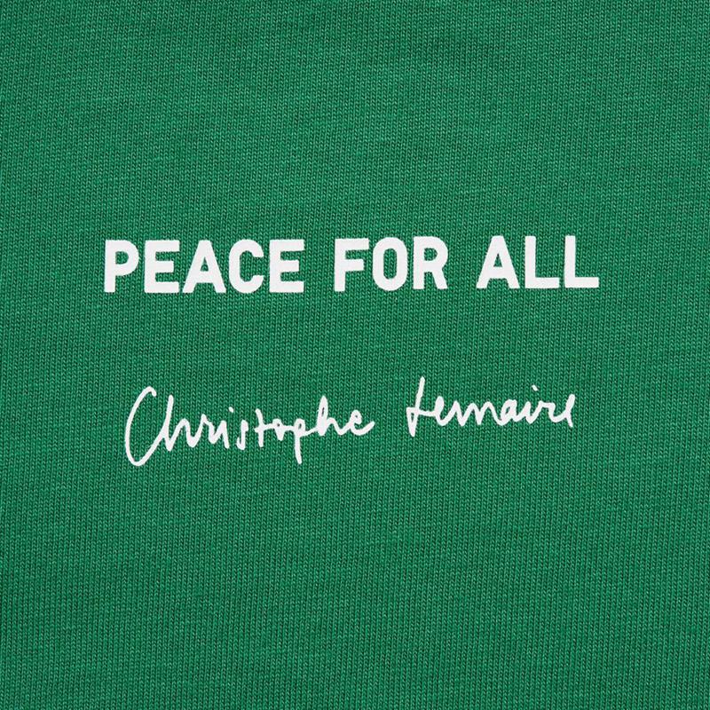 Uniqlo PEACE FOR ALL Graphic (Christophe Lemaire) Men T-Shirt Green  US |  FPXM-20318