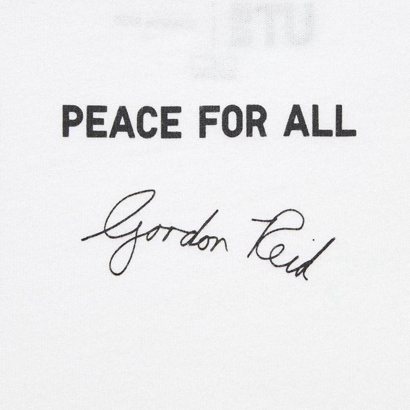 Uniqlo PEACE FOR ALL Graphic (Gordon Reid) Men T-Shirt White  US |  NCFL-53718