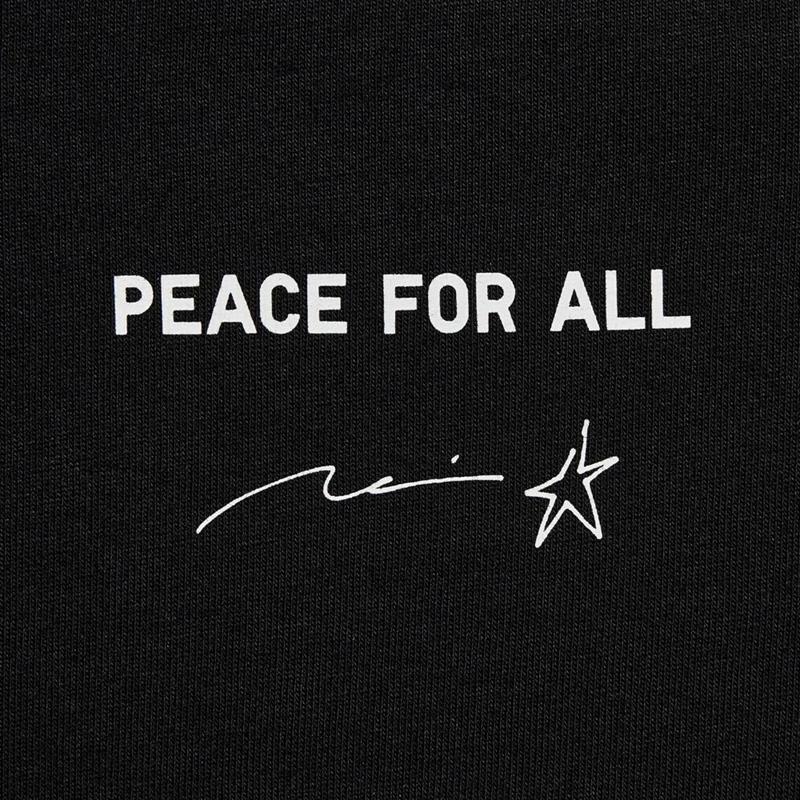 Uniqlo PEACE FOR ALL Graphic (Rei Inamoto) Men T-Shirt Black  US |  SMTX-31067