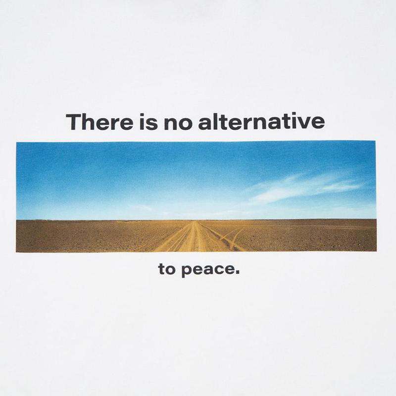 Uniqlo PEACE FOR ALL Graphic (Wim Wenders) Men T-Shirt White  US |  ZQAV-53290