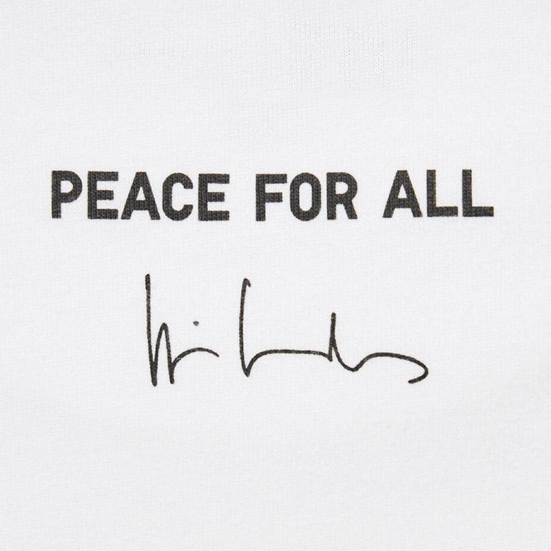 Uniqlo PEACE FOR ALL Graphic (Wim Wenders) Men T-Shirt White  US |  ZQAV-53290