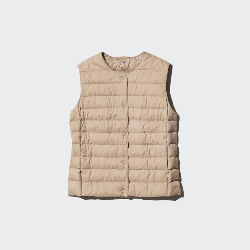 Uniqlo PUFFERTECH Compact Women Vests Brown  US |  NLOC-32480