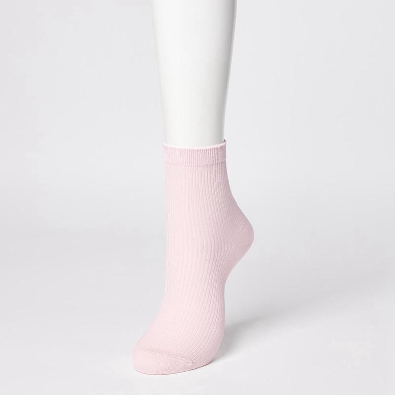 Uniqlo (Ribbed, 3 Pairs) Women Socks Tights Black  US |  DSHB-39476