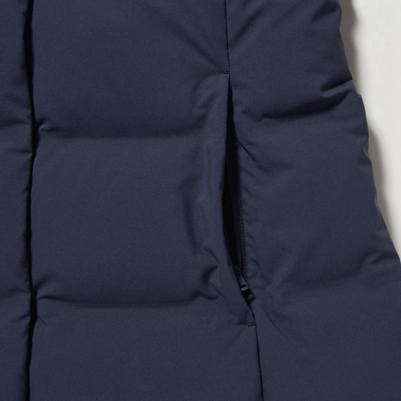 Uniqlo Seamless Down Long Women Coats Navy  US |  MQYO-98452