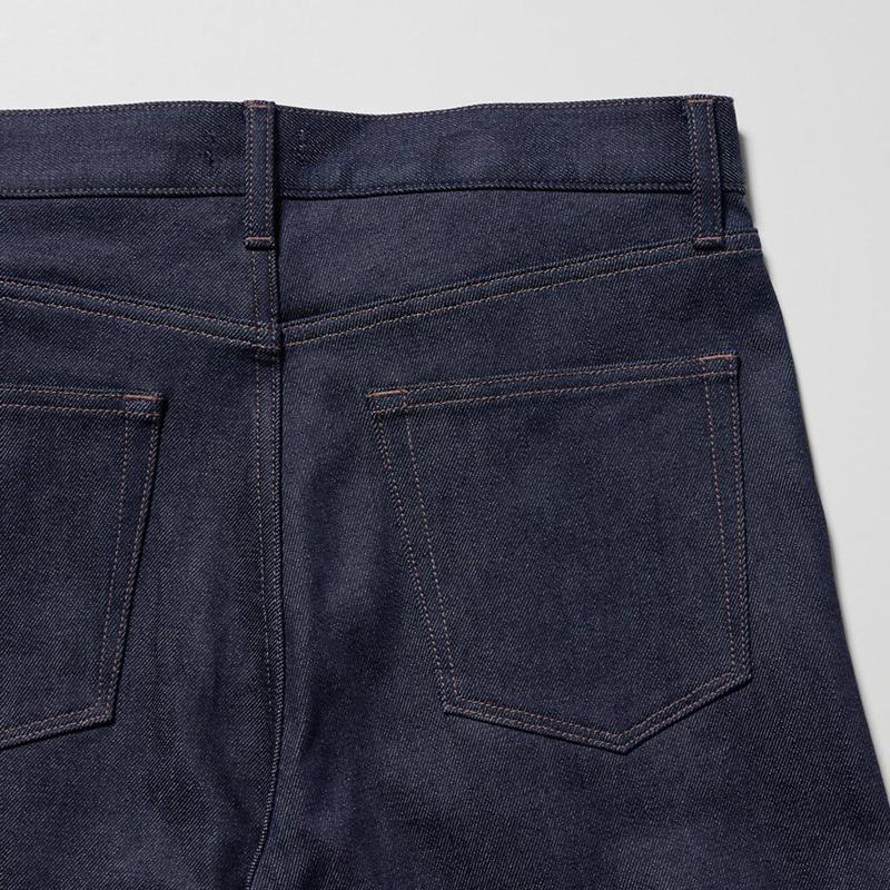 Uniqlo Selvedge Stretch Slim Fit Men Jeans Navy  US |  WNAQ-57148