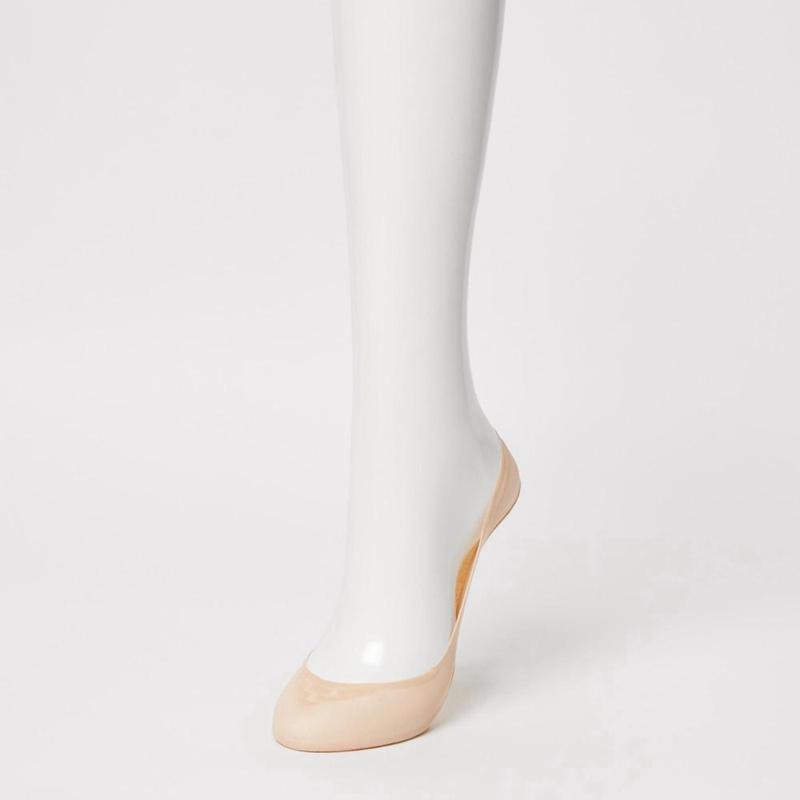 Uniqlo Sheer No-Show (Three Pairs) Women Socks Tights Beige  US |  MVSP-27504