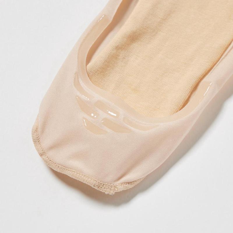 Uniqlo Sheer No-Show (Three Pairs) Women Socks Tights Beige  US |  MVSP-27504