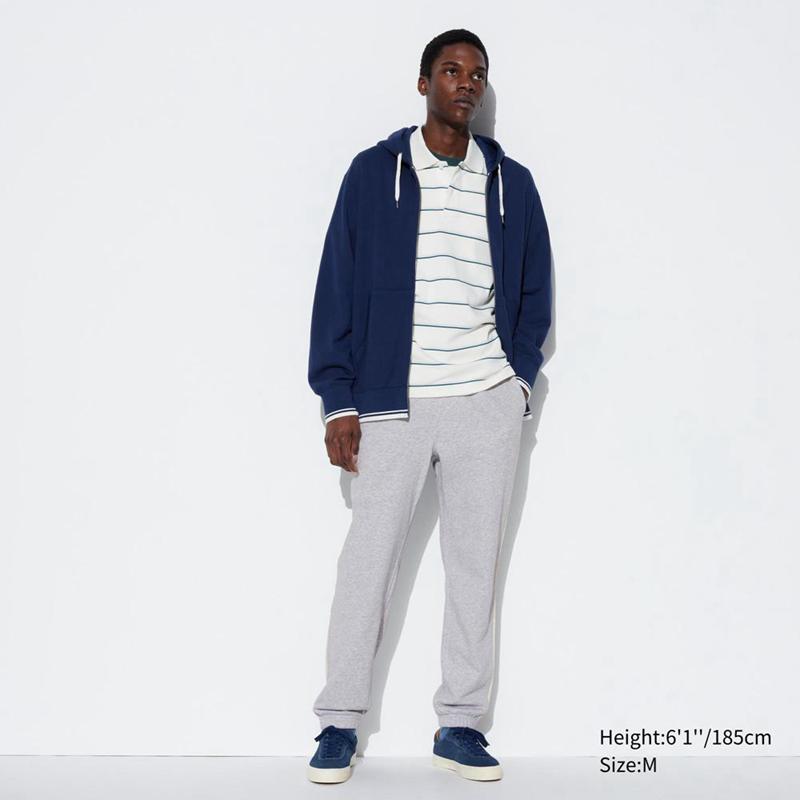 Uniqlo Side Stripe (Long) Men Joggers Navy  US |  VLUR-08423