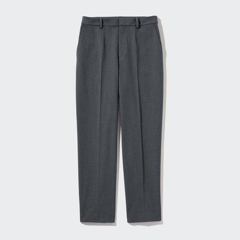 Uniqlo Smart Ankle Length Women Trousers Beige  US |  VHIN-24983