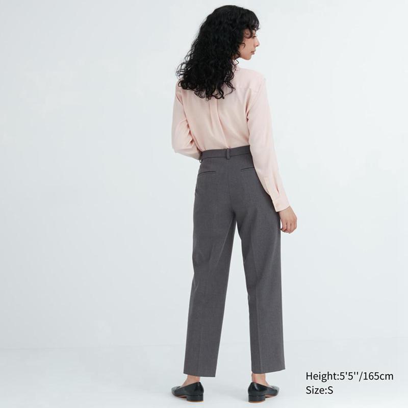 Uniqlo Smart Ankle Women Trousers Beige  US |  ZWRG-31420