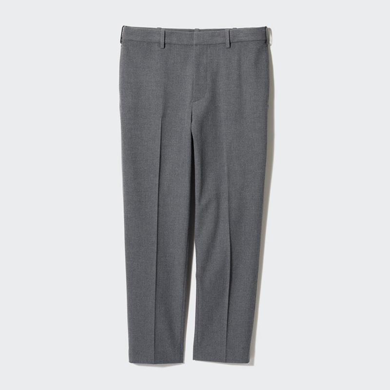 Uniqlo Smart Ankle (Wool-Like) Men Trousers Navy  US |  MXRS-45872