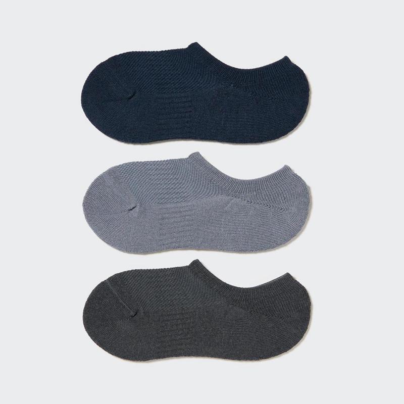 Uniqlo Sports Invisible No-Show (Three Pairs) Women Socks Tights Navy  US |  XLNY-32714