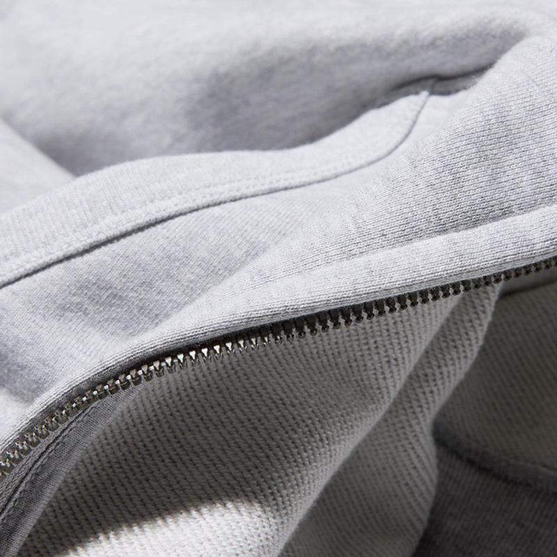 Uniqlo Sweat Full-Zip Men Hoodie Grey  US |  OVYW-84920