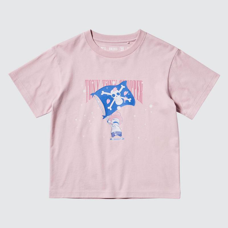 Uniqlo TV Anime ONE PIECE 25th UT Graphic Kids' T-Shirt Pink  US |  ZXOL-23598