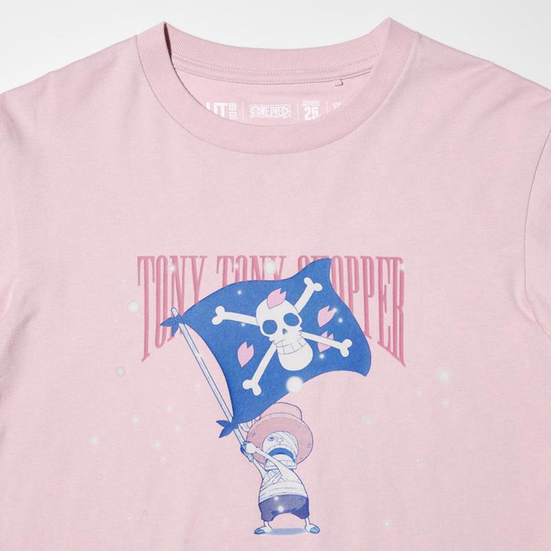 Uniqlo TV Anime ONE PIECE 25th UT Graphic Kids' T-Shirt Pink  US |  ZXOL-23598