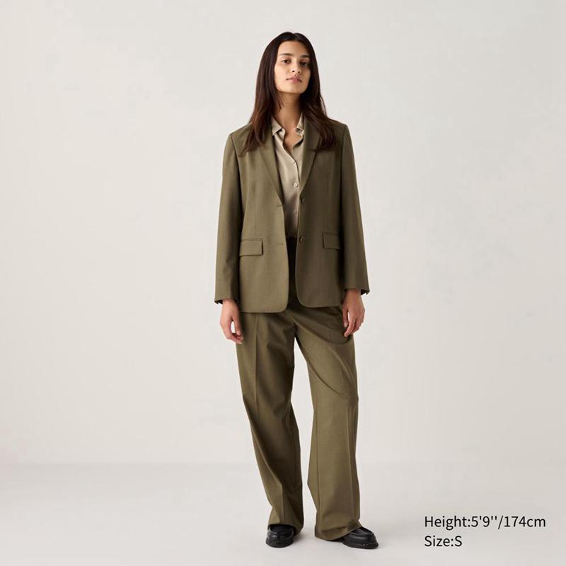 Uniqlo Tailored Women Jackets Grey  US |  FHQT-25173