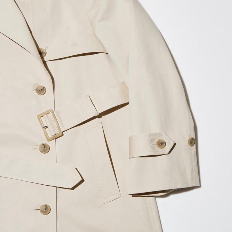 Uniqlo Trench Women Coats Olive  US |  KURH-56390