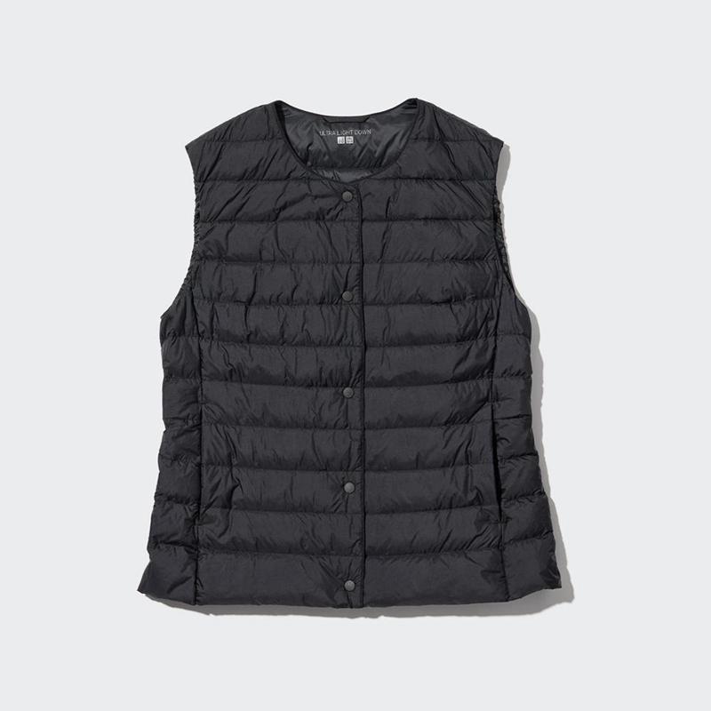 Uniqlo Ultra Light Down Compact Women Vests Black  US |  BQTD-96517