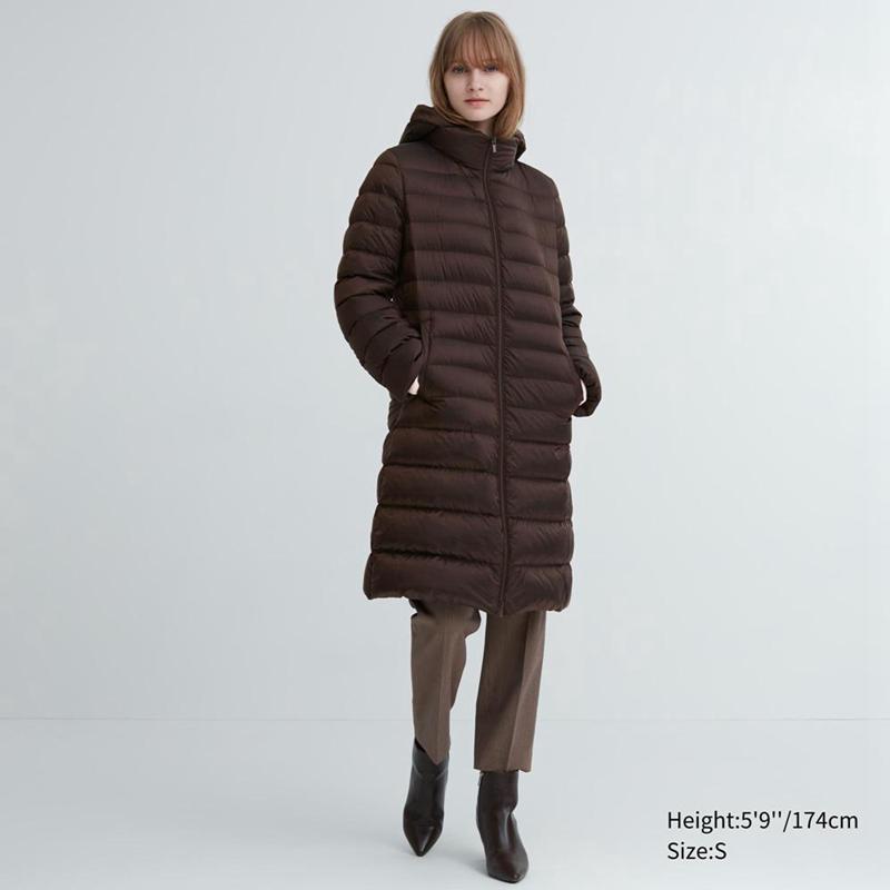 Uniqlo Ultra Light Down Long Women Coats Navy  US |  RSPT-05813