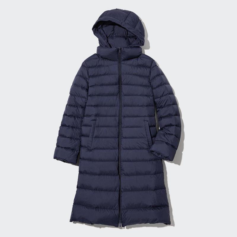 Uniqlo Ultra Light Down Long Women Coats Navy  US |  JLMD-01367