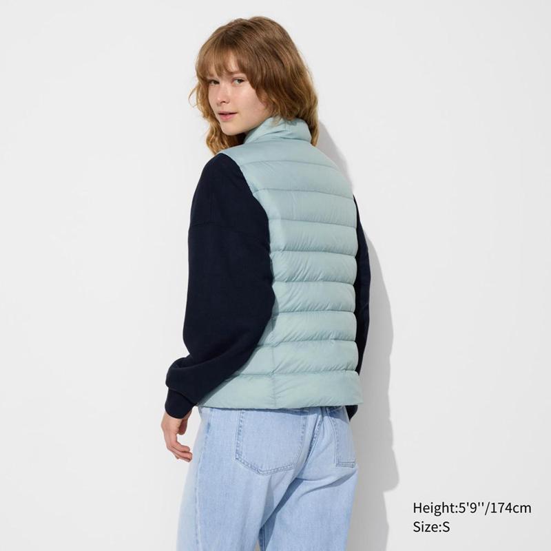 Uniqlo Ultra Light Women Vests Light Blue  US |  BYRA-68591