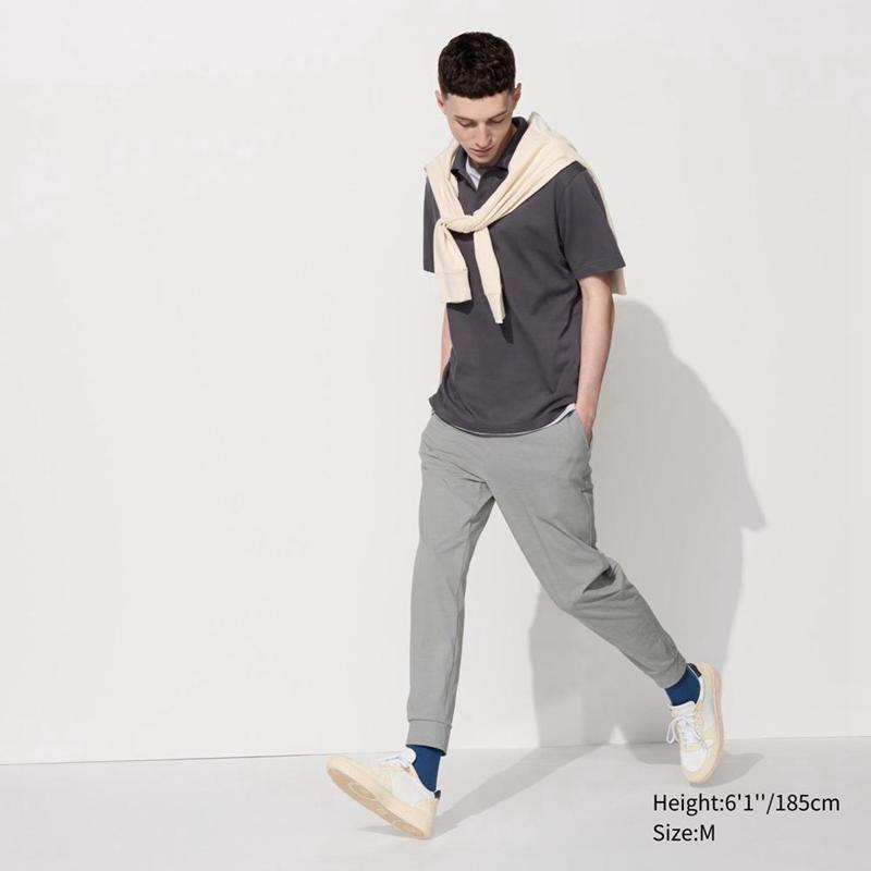 Uniqlo Ultra Stretch DRY-EX Men Joggers Grey  US |  CZKS-19340