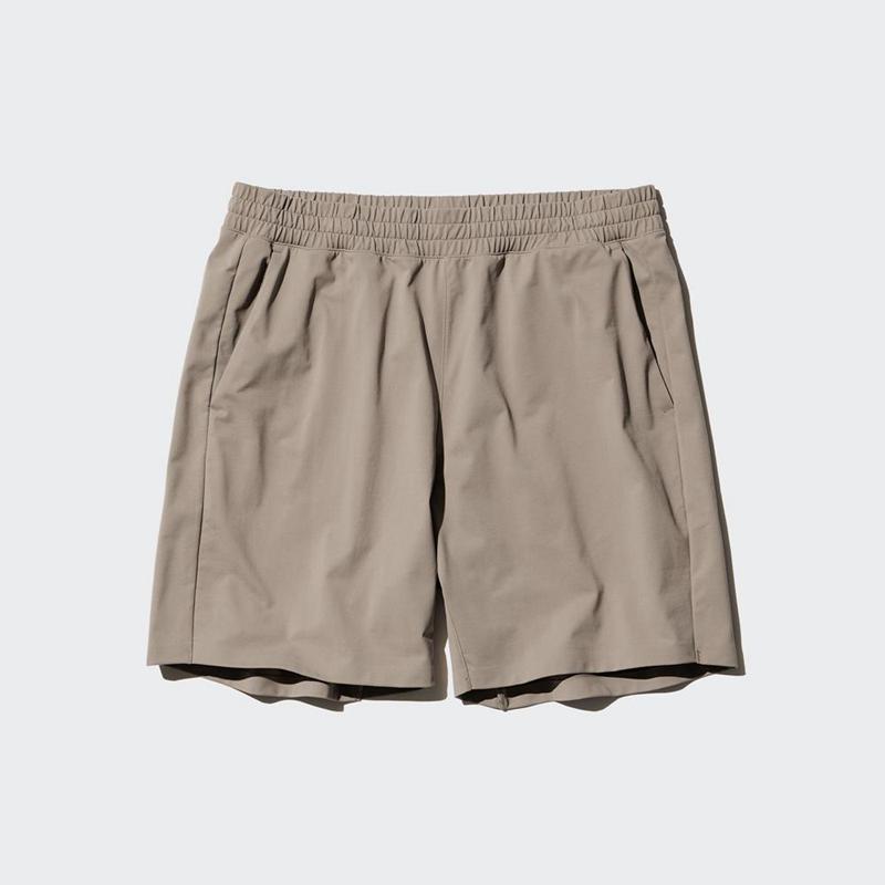 Uniqlo Ultra Stretch DRY-EX Men Shorts Beige  US |  OUWH-82705