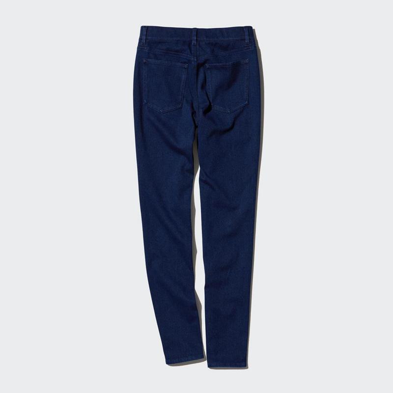 Uniqlo Ultra Stretch (Denim, Long) Women Leggings Blue  US |  GZAY-17695