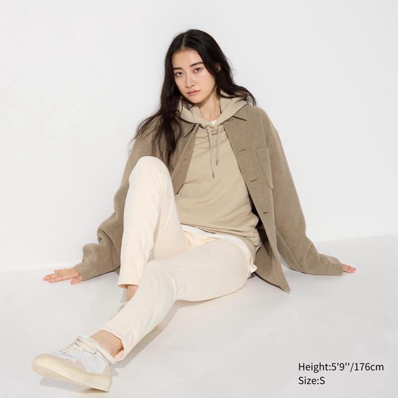 Uniqlo Ultra Stretch (Long) Women Leggings Off White  US |  XLUO-71523