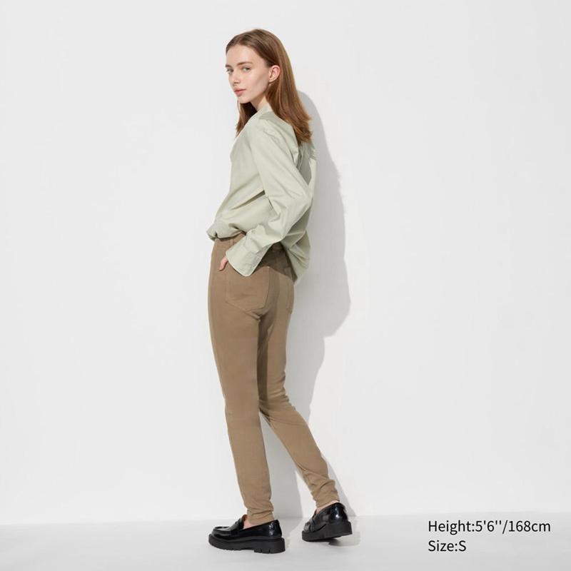 Uniqlo Ultra Stretch Women Leggings Off White  US |  NZTV-08264