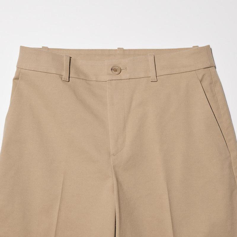 Uniqlo Wide Chino (Long) Women Trousers Olive  US |  IJVG-65892