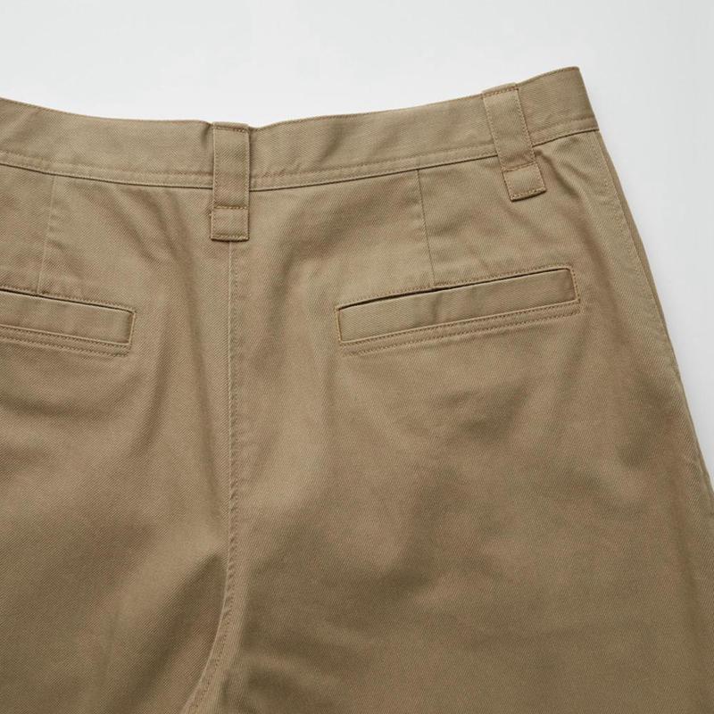 Uniqlo Wide Chino Men Trousers Brown  US |  KIAW-94316