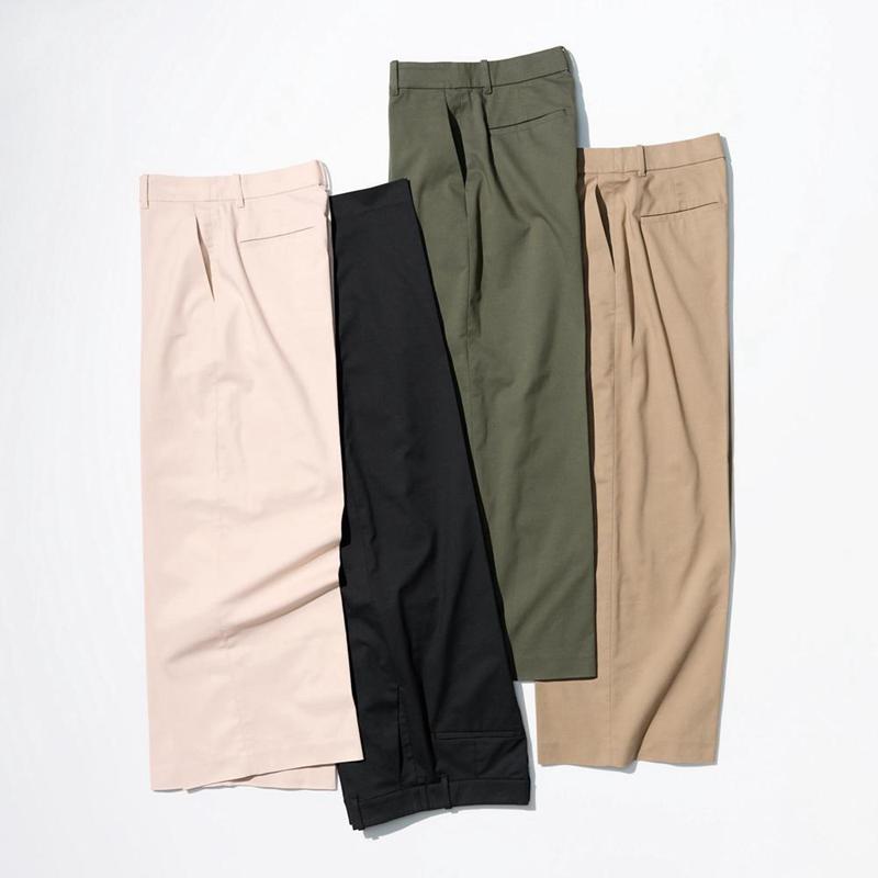 Uniqlo Wide Chino Women Trousers Olive  US |  MSWU-50497