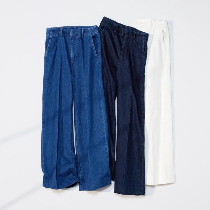 Uniqlo Wide (Long) Women Jeans Blue  US |  RZOA-49165