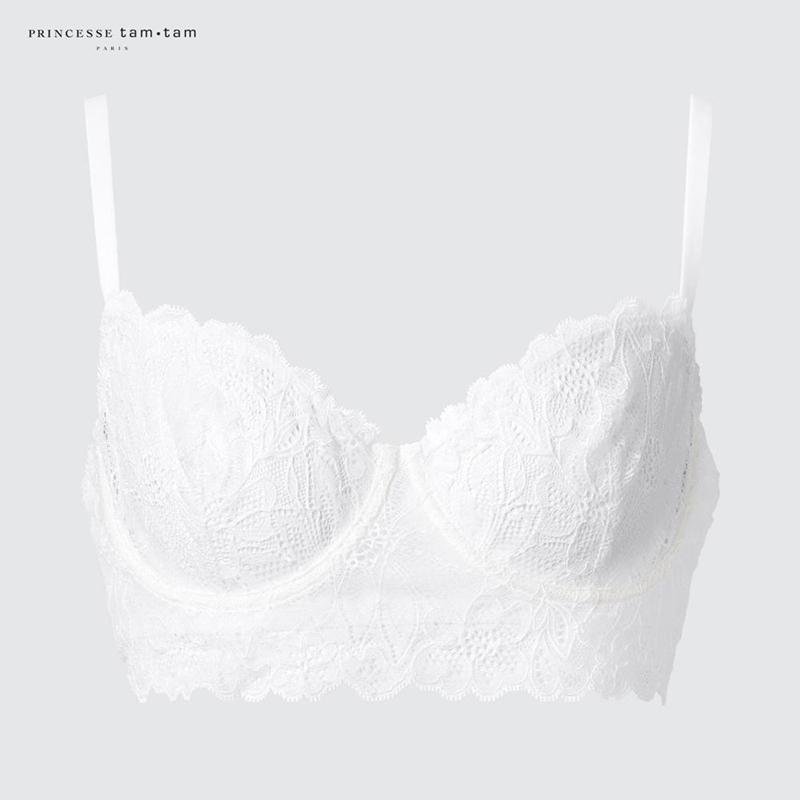 Uniqlo Wired (Lace) Women Bras White  US |  GJEU-17059