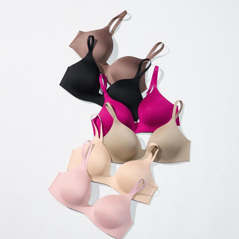 Uniqlo Wireless (3D Hold) Women Bras Brown  US |  TPZV-09528