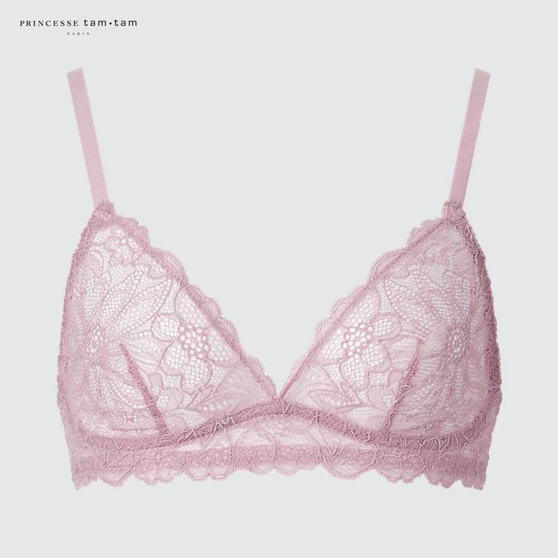 Uniqlo Wireless (Lace) Women Bras White  US |  JGZY-90148