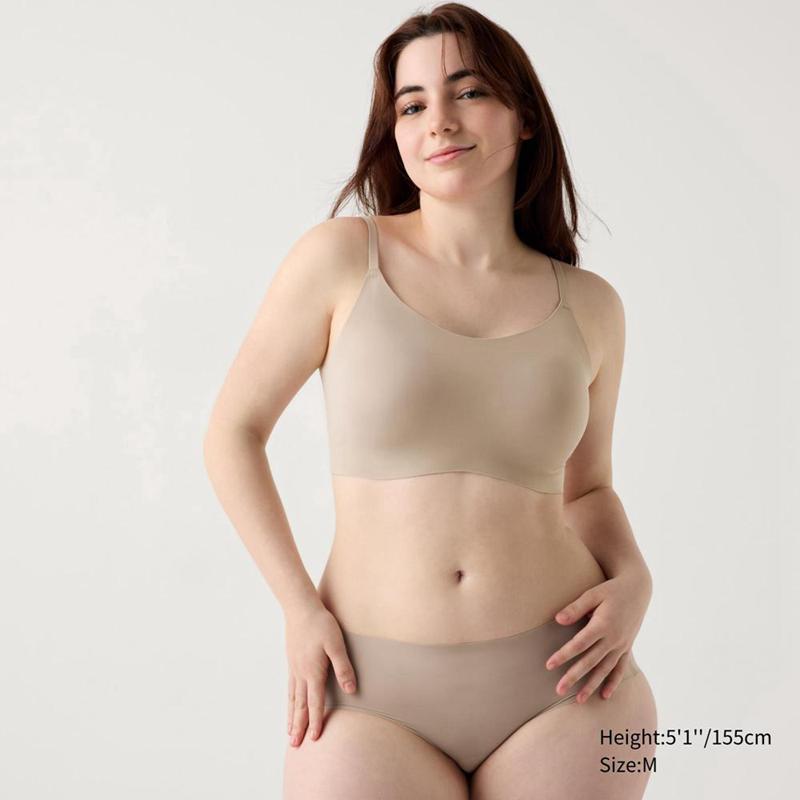 Uniqlo Wireless (Relax) Women Bras Beige  US |  QRMI-70182