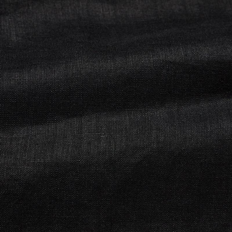 Uniqlo W's premium linen skipper collar 3/4slv Women Shirts Black  US |  JANL-68430