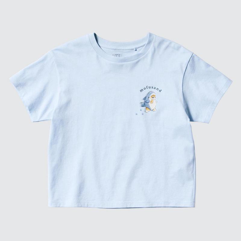 Uniqlo mofusand Fruits Paradise UT Graphic Kids' T-Shirt Light Blue  US |  XPSN-30925