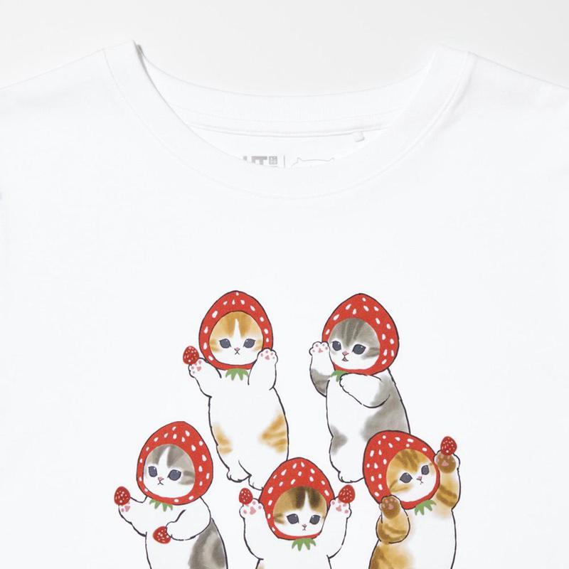 Uniqlo mofusand UT Graphic Women T-Shirts White  US |  VIXC-41753